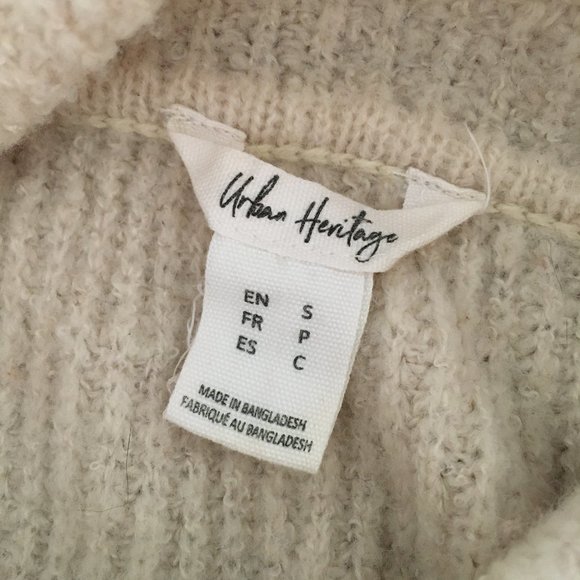 Casual Cream Cowl Neck Knit Sweater - Picture 14 of 14